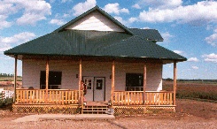 Newly built home before landscaping